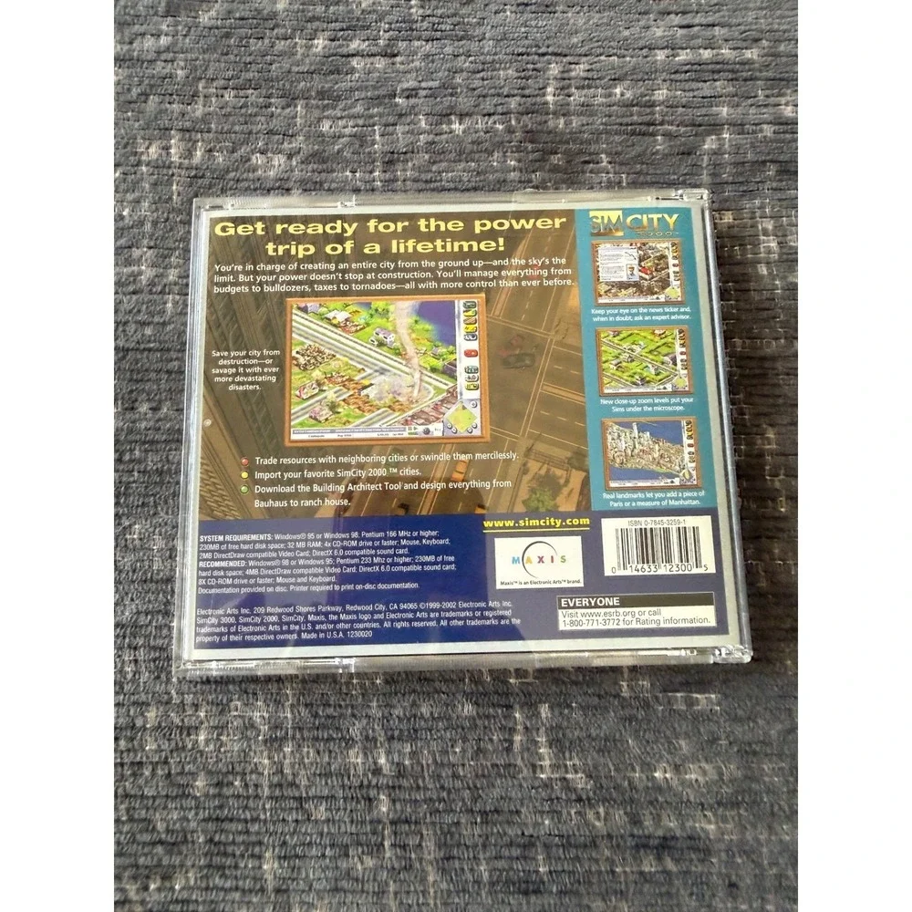 SimCity 3000 PC Game One Strategy CD